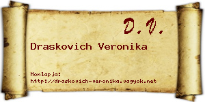 Draskovich Veronika névjegykártya