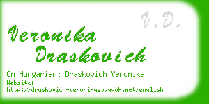 veronika draskovich business card